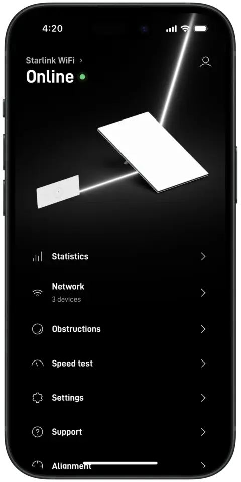Starlink mobile application